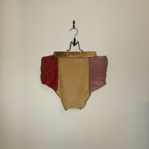 Metallic patch-work bikini size Large - Picture 4 of 13